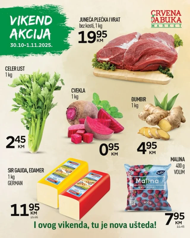 Crvena jabuka: Vikend akcija (od 30.10. do 01.11.2025)