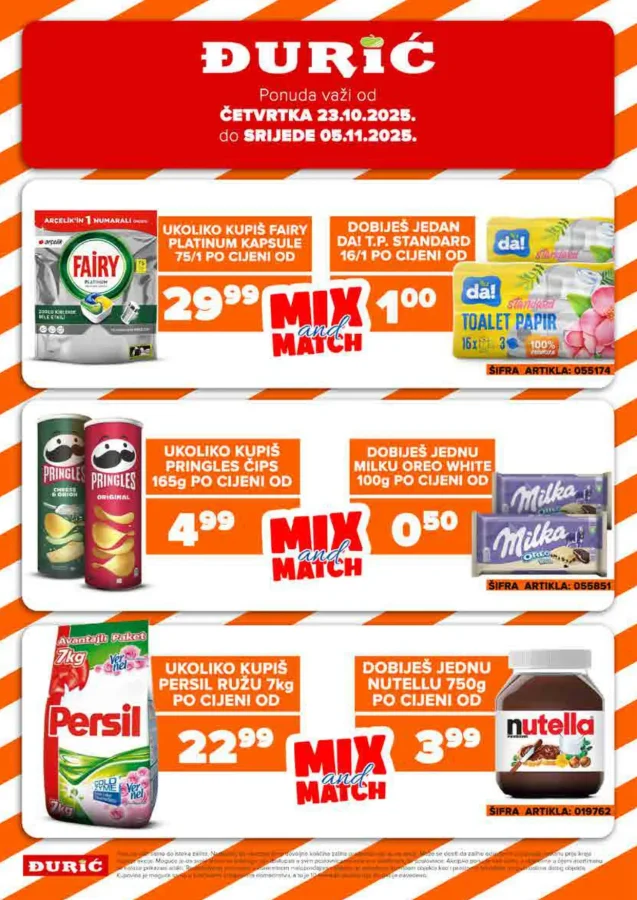 Đurić: Akcijski katalog (od 23.10. do 05.11.2025)