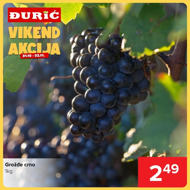 Đurić: Vikend akcija (od 31.10. do 02.11.2025)