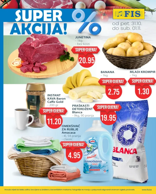 FIS: Vikend akcija (od 31.10. do 01.11.2025)