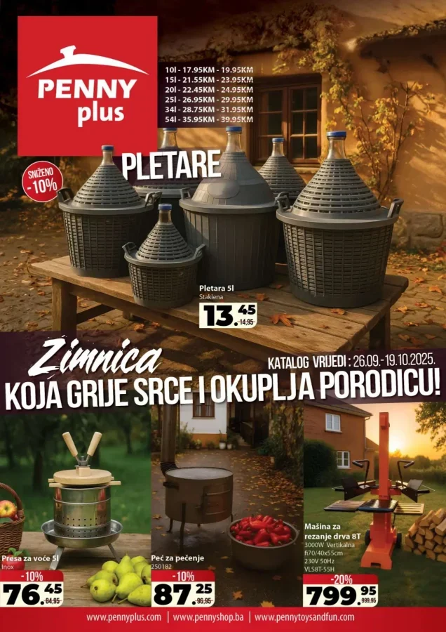 Penny marketi: Zimnica (od 26.09. do 19.11.2025)