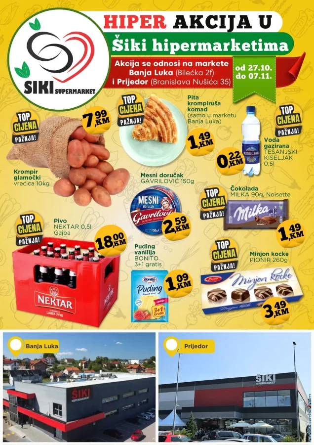 Šiki: Hiper akcija (od 27.10. do 07.11.2025)