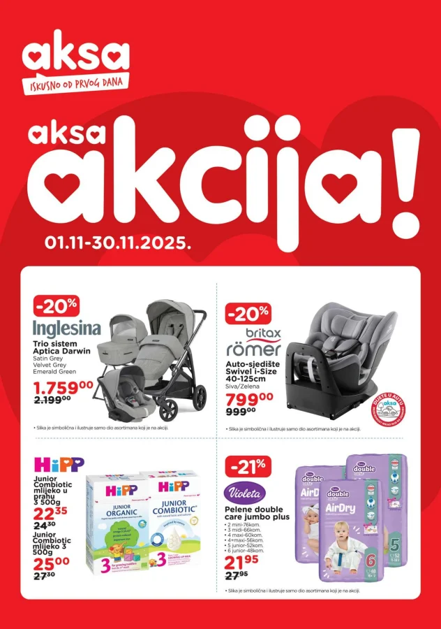 Aksa: Akcija (od 01.11. do 30.11.2025)