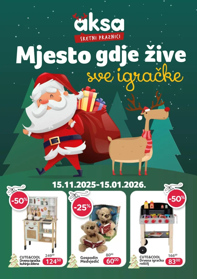 Aksa: Mjesto gdje žive sve igračke (od 15.11. do 15.01.2026)