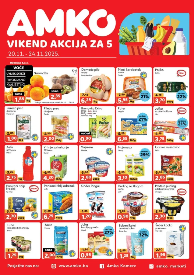 Amko komerc: Vikend akcija (od 20.11. do 24.11.2025)