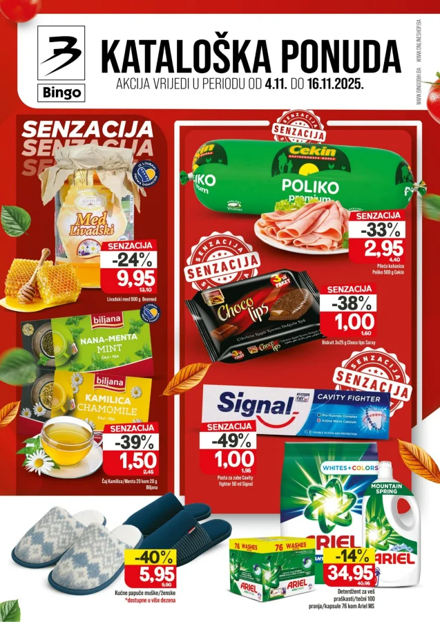 Bingo: Kataloška ponuda FBiH (od 04.11. do 16.11.2025)