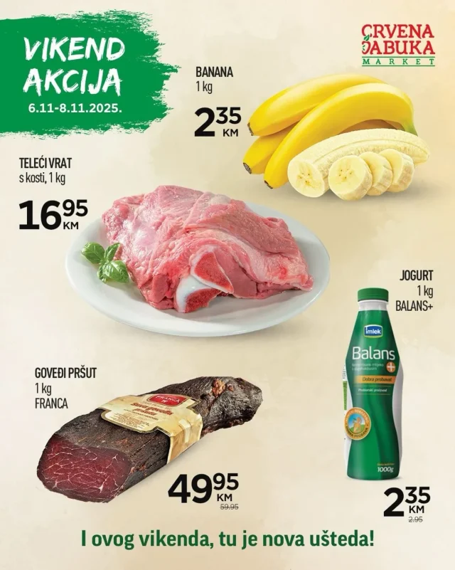 Crvena jabuka: Vikend akcija (od 06.11. do 08.11.2025)