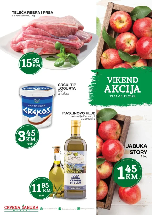 Crvena jabuka: Vikend akcija (od 13.11. do 15.11.2025)