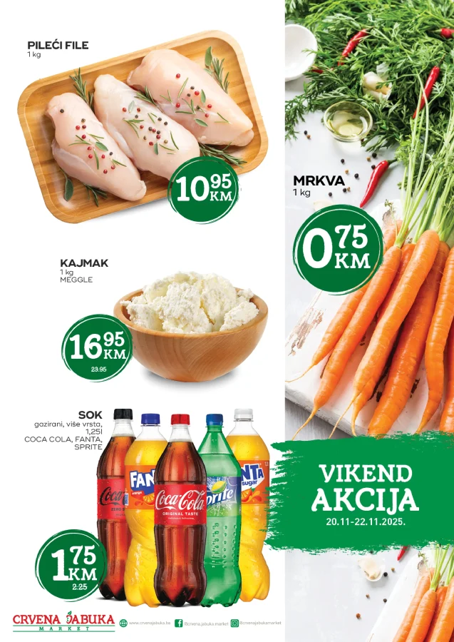 Crvena jabuka: Vikend akcija (od 20.11. do 22.11.2025)