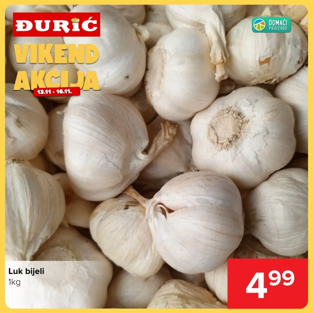 Đurić: Vikend akcija (od 13.11. do 16.11.2025)