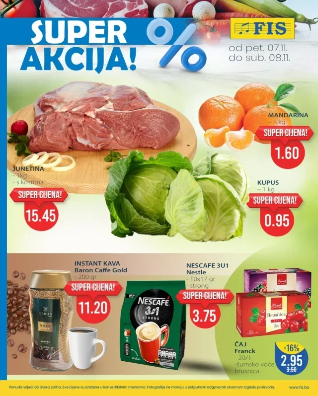 FIS: Vikend akcija (od 07.11. do 08.11.2025)