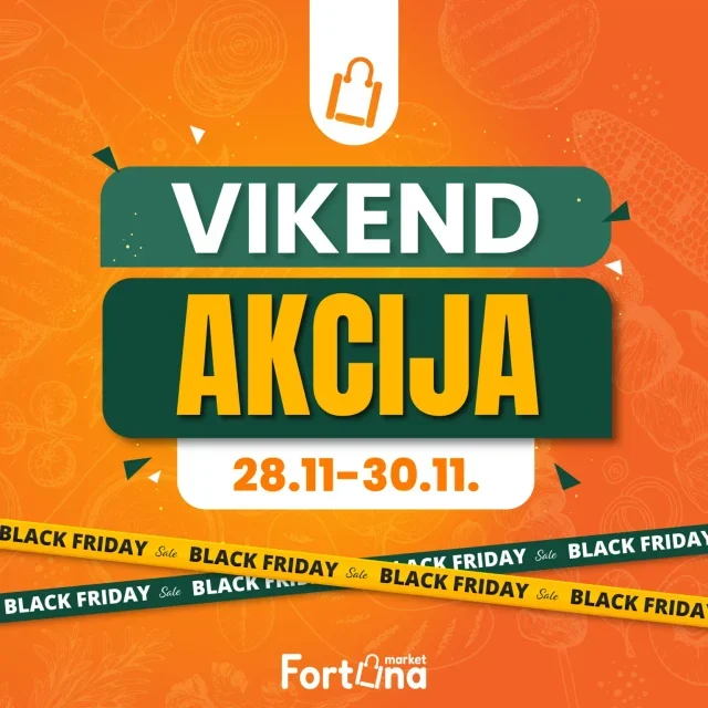 Fortuna marketi: Vikend akcija (od 28.11. do 30.11.2025)