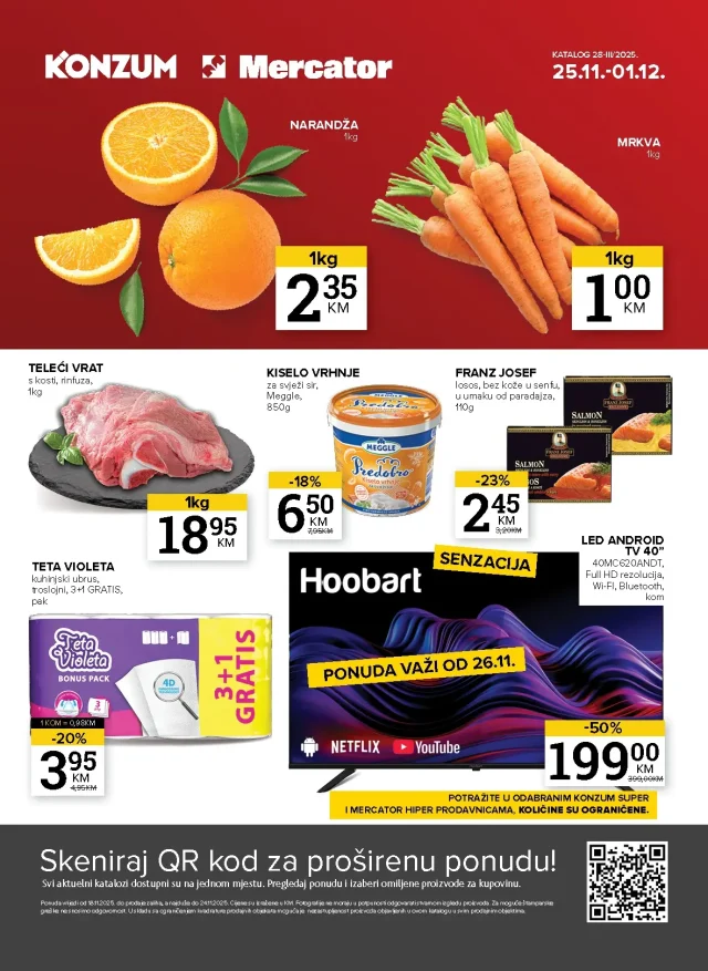 Konzum i Mercator: Akcijski katalog