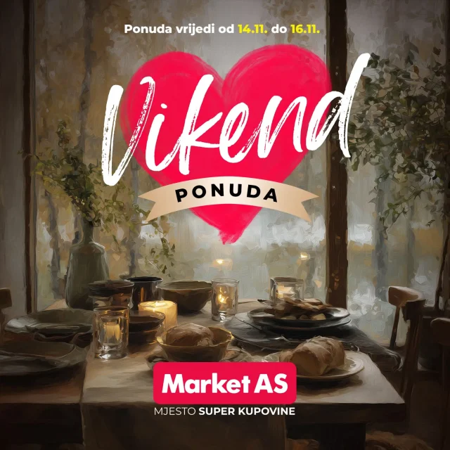Market AS: Vikend akcija (od 14.11. do 16.11.2025)