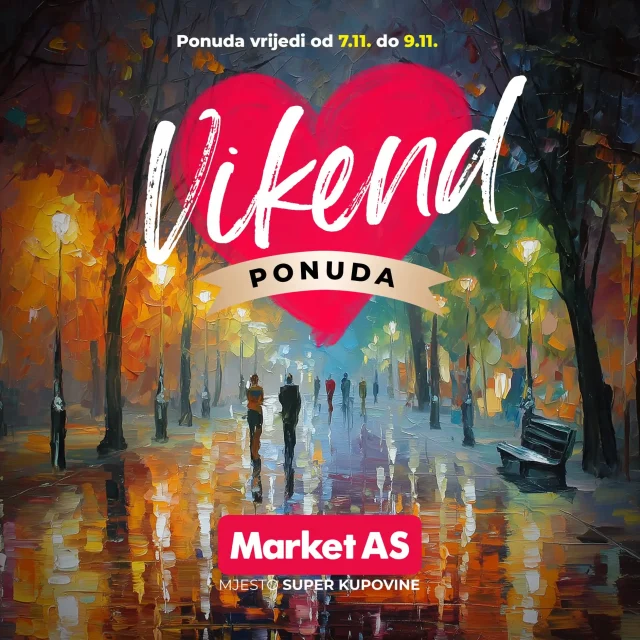 Market AS: Vikend ponuda (od 07.11. do 09.11.2025)