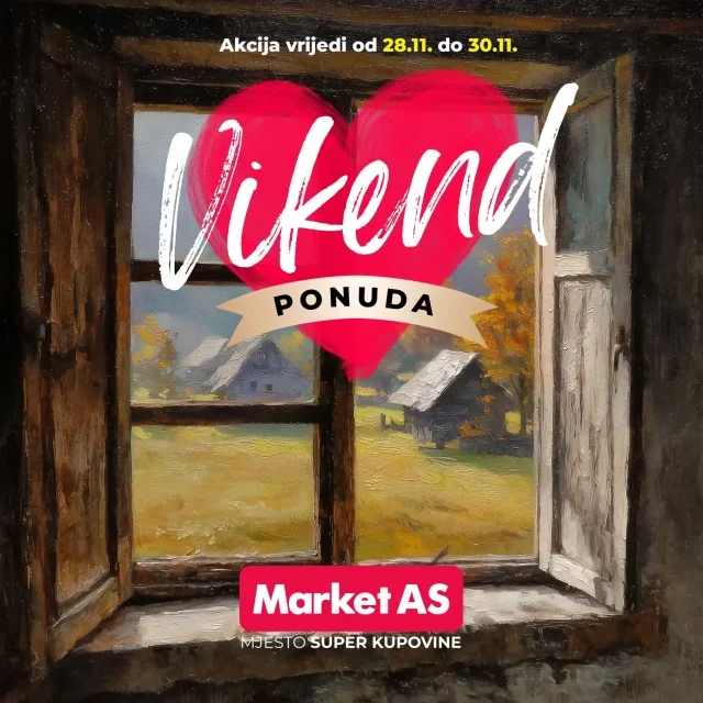 Market AS: Vikend ponuda (od 28.11. do 30.11.2025)