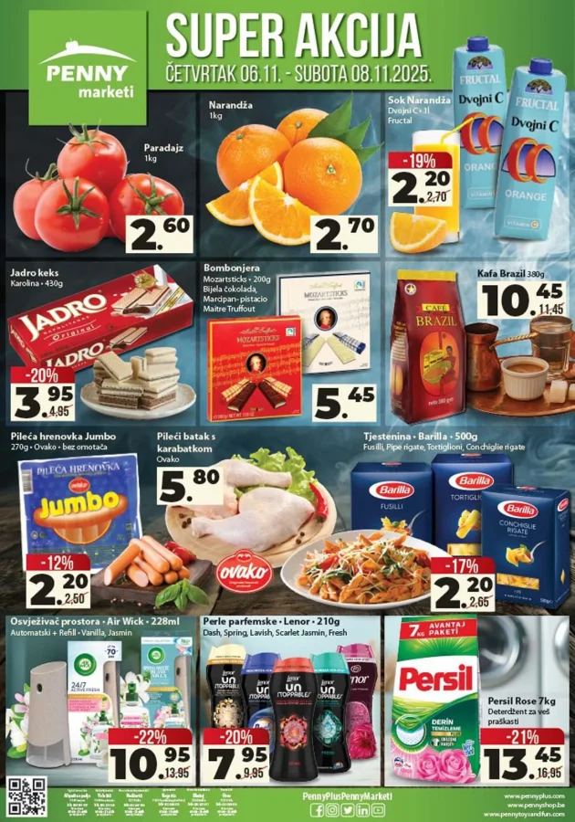 Penny marketi: Super akcija (od 06.11. do 08.11.2025) - Slika 1 Penny marketi: Super akcija (od 06.11. do 08.11.2025)