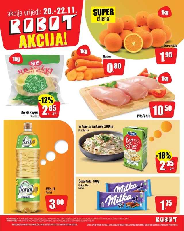 Robot: Akcija (od 20.11. do 22.11.2025)