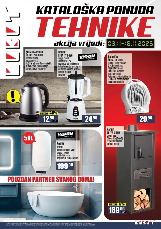 Robot: Kataloška ponuda tehnike (od 03.11. do 16.11.2025)