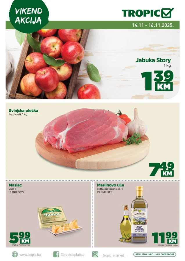 Tropic: Vikend akcija (od 14.11. do 16.11.2025)