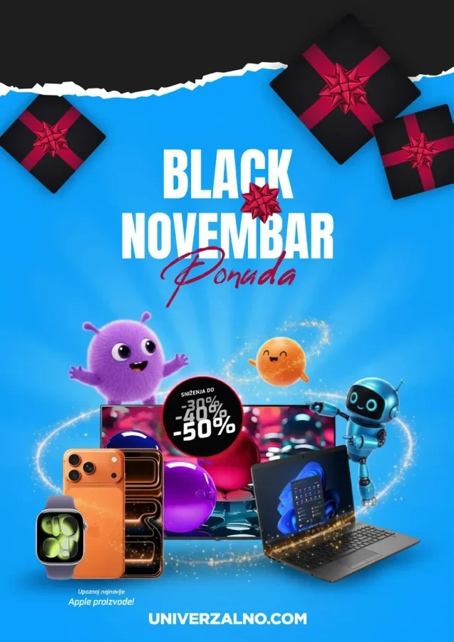 Univerzalno: Black novembar ponuda (od 15.11. do 30.11.2025)
