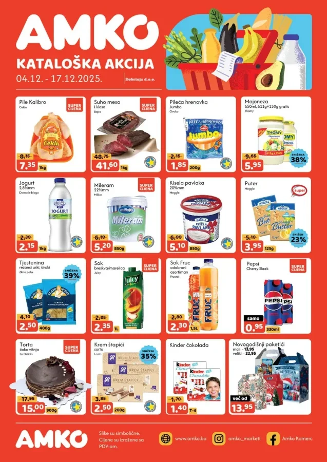 Amko komerc: Kataloška akcija (od 04.12. do 17.12.2025) - Slika 1 Amko komerc: Kataloška akcija (od 04.12. do 17.12.2025)
