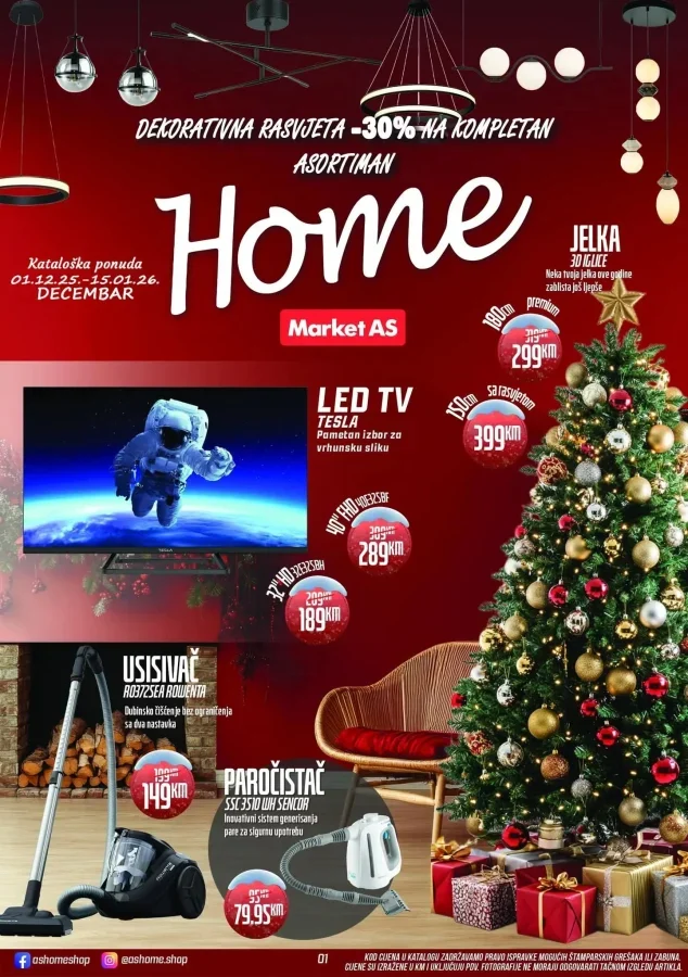 AS Home: Akcijski katalog (od 01.12. do 15.01.2026)