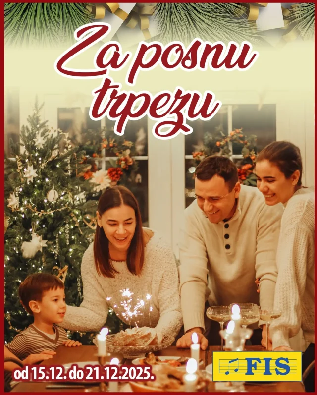 FIS: Za posnu trpezu (od 15.12. do 21.12.2025)