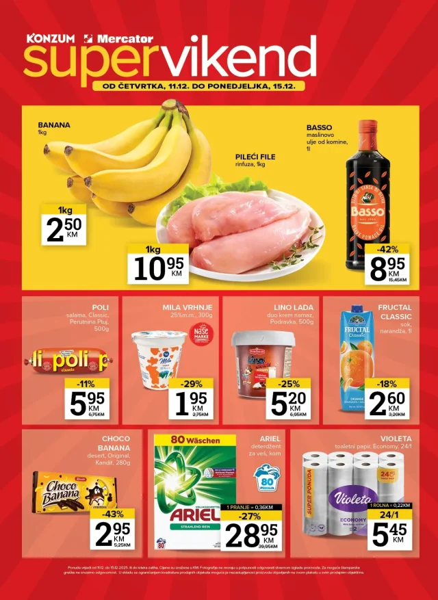 Konzum i Mercator: Super vikend