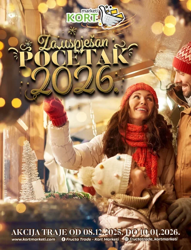 Kort marketi: Za uspješan početak 2026. (od 08.12. do 10.01.2026)