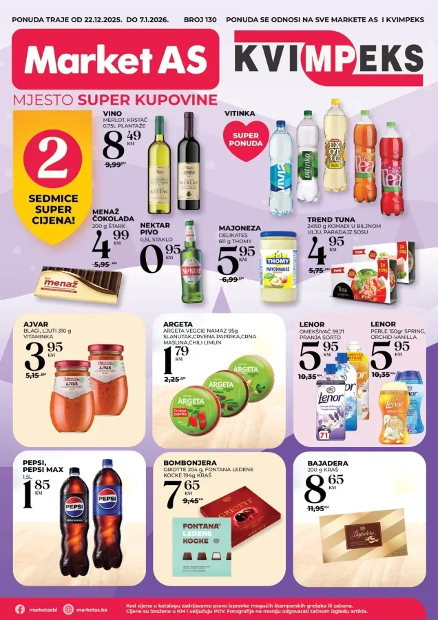 Market AS: Akcijski katalog (od 22.12. do 07.01.2026)