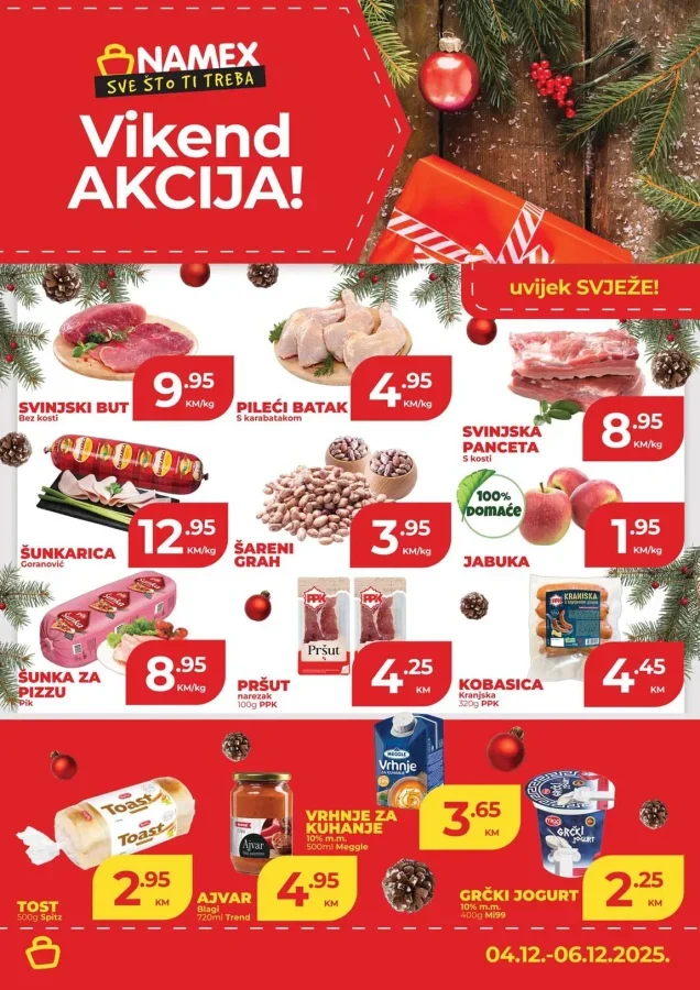 Namex: Vikend akcija (od 04.12. do 06.12.2025)