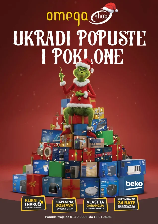 Omega Shop: Akcijski katalog (od 01.12. do 15.01.2026)