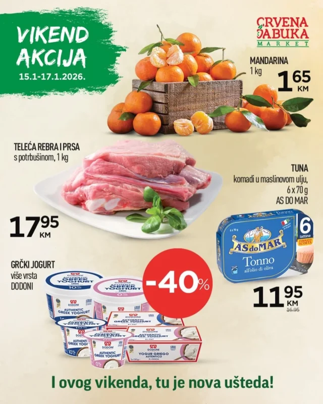 Crvena jabuka: Vikend akcija