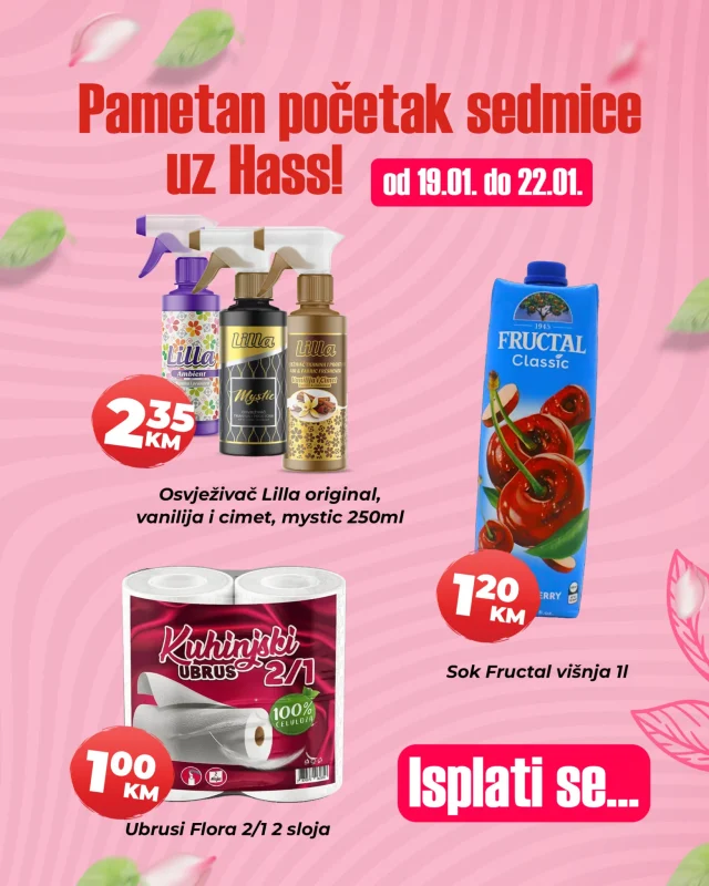 Hass komerc: Pametan početak sedmice - Slika 1 Hass komerc: Pametan početak sedmice