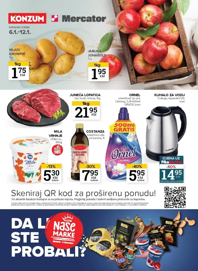 Konzum i Mercator: Akcijski katalog