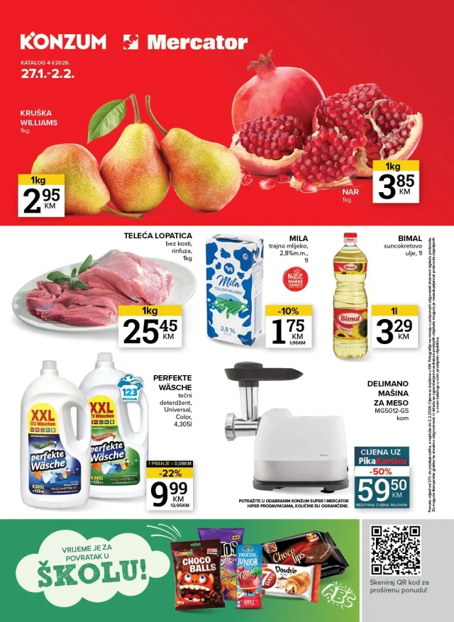 Konzum i Mercator: Akcijski katalog za FBiH