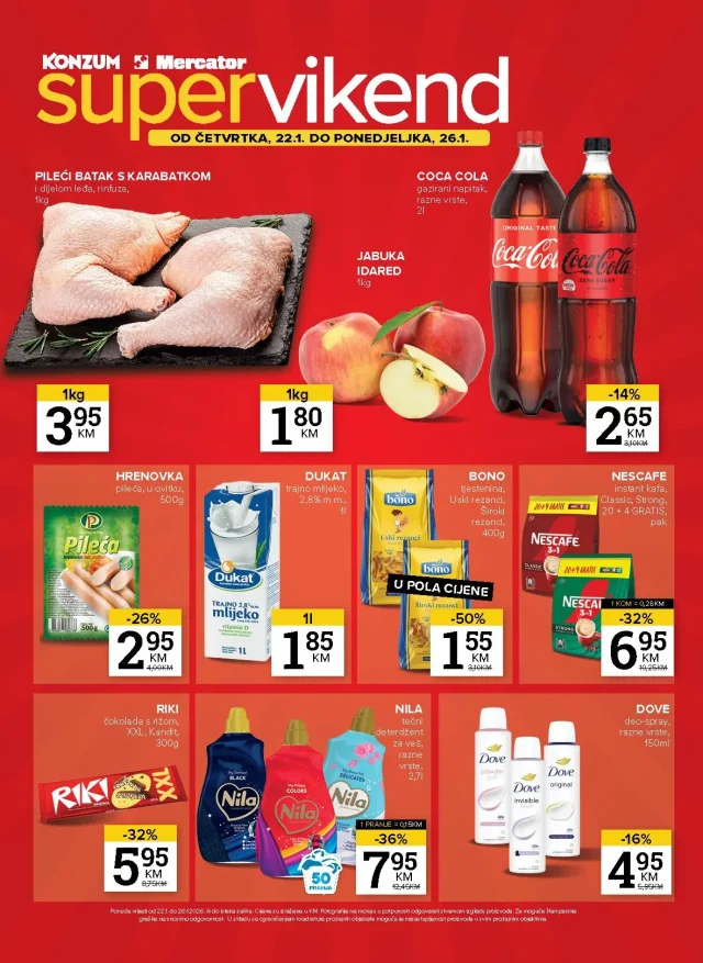 Konzum i Mercator: Super vikend