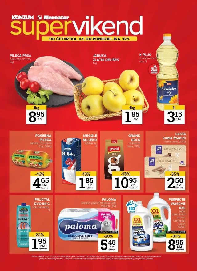Konzum i Mercator: Super vikend