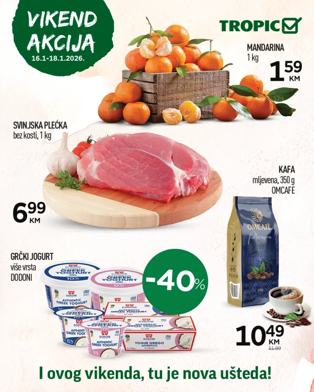Tropic: Vikend akcija