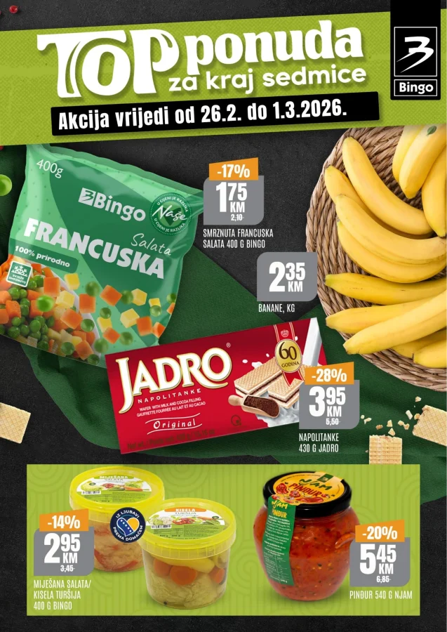 Bingo: Top ponuda za kraj sedmice FBiH
