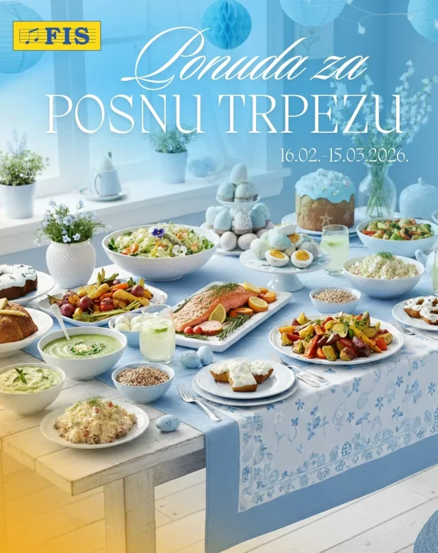 FIS: Posna trpeza (od 16.02. do 15.03.2026)