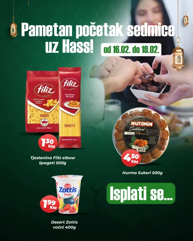 Hass: Pametan početak sedmice (od 16.02. do 19.02.2026)