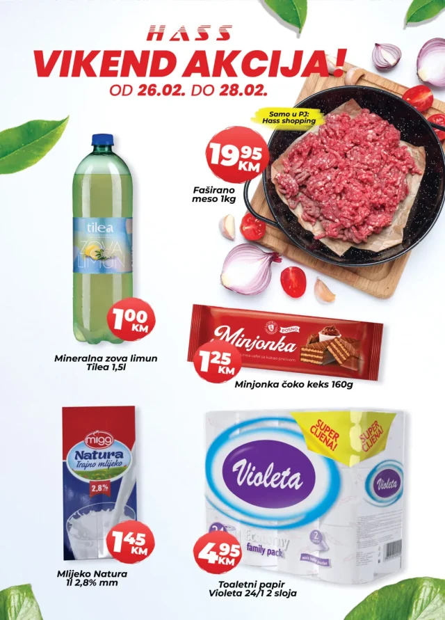 Hass: vikend akcija (od 26.02. do 28.02.2026)
