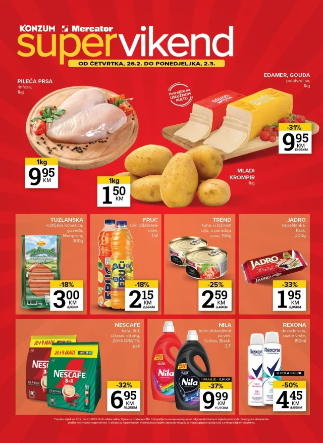 Konzum / Mercator: Super vikend