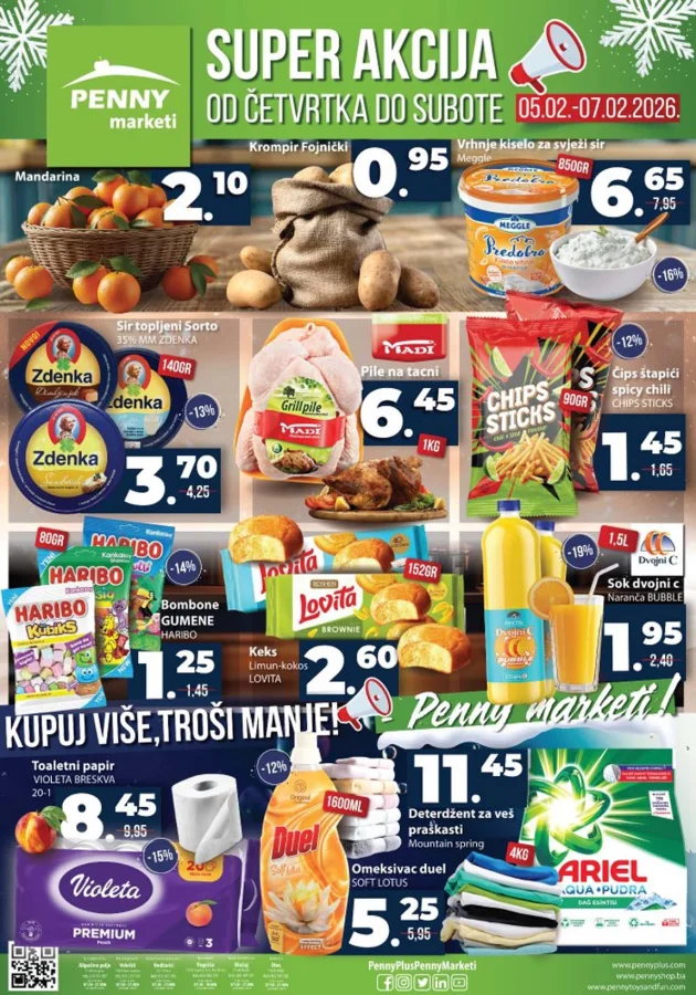 Penny marketi: Super akcija (od 05.02. do 07.02.2026)