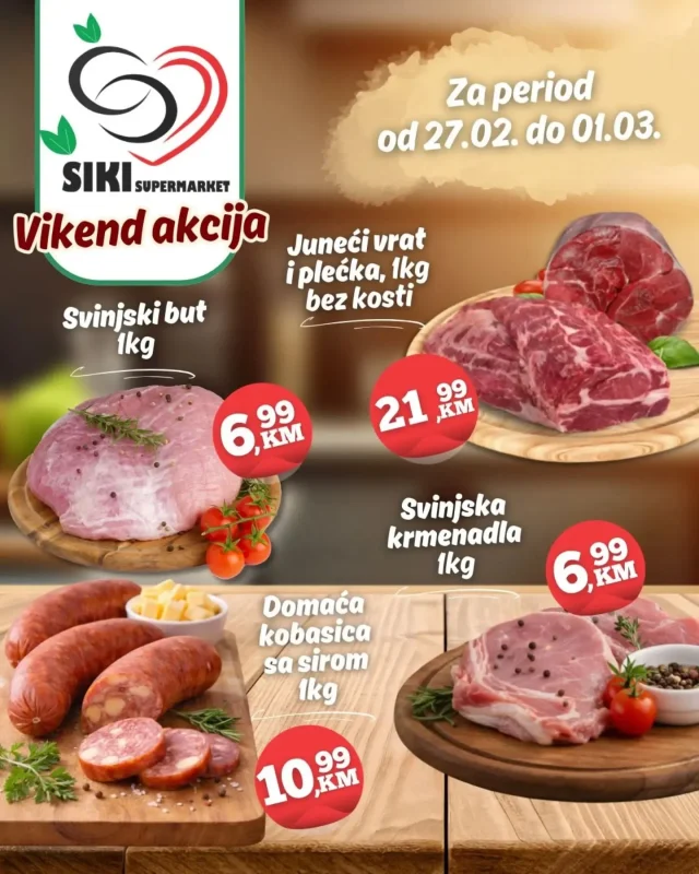 Šiki supermarketi: Vikend akcija - Slika 1 Šiki supermarketi: Vikend akcija