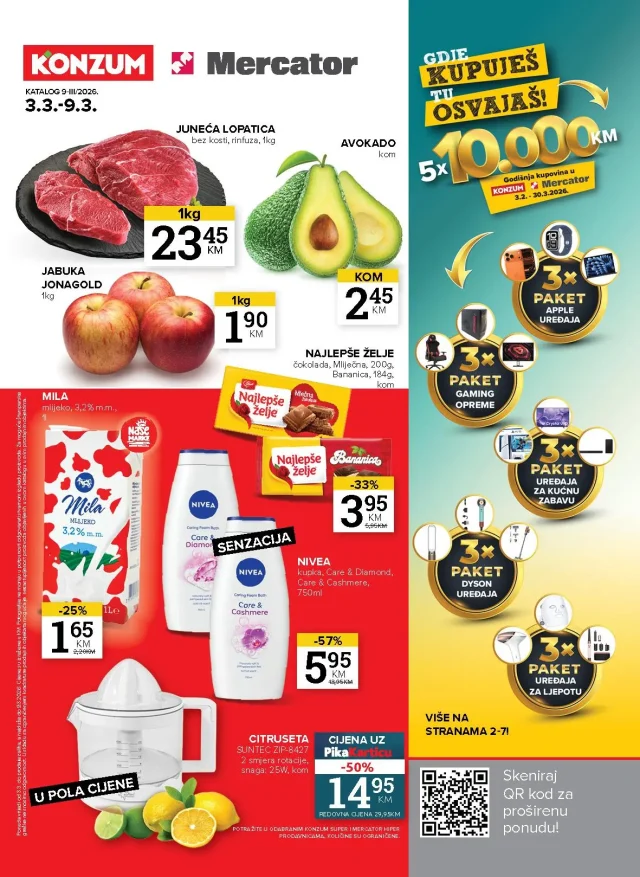 Konzum i Mercator: Katalog RS