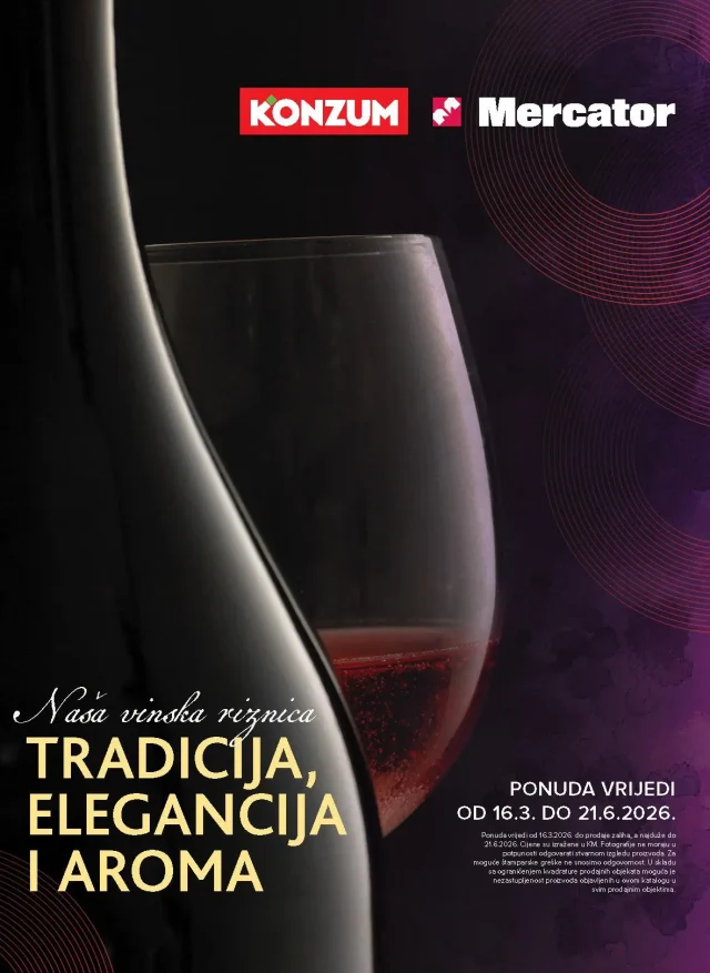 Konzum i Mercator: Katalog vina