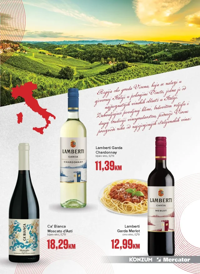 Konzum i Mercator: Katalog vina
